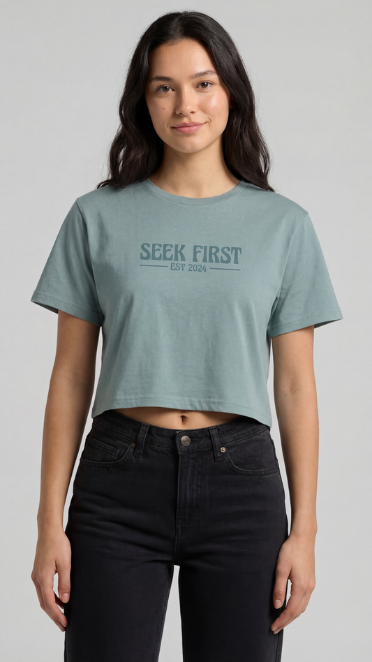 Seek First Short Cropped Tee
