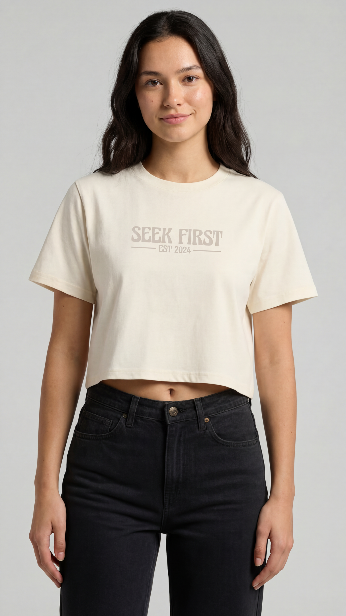 Seek First Short Cropped Tee