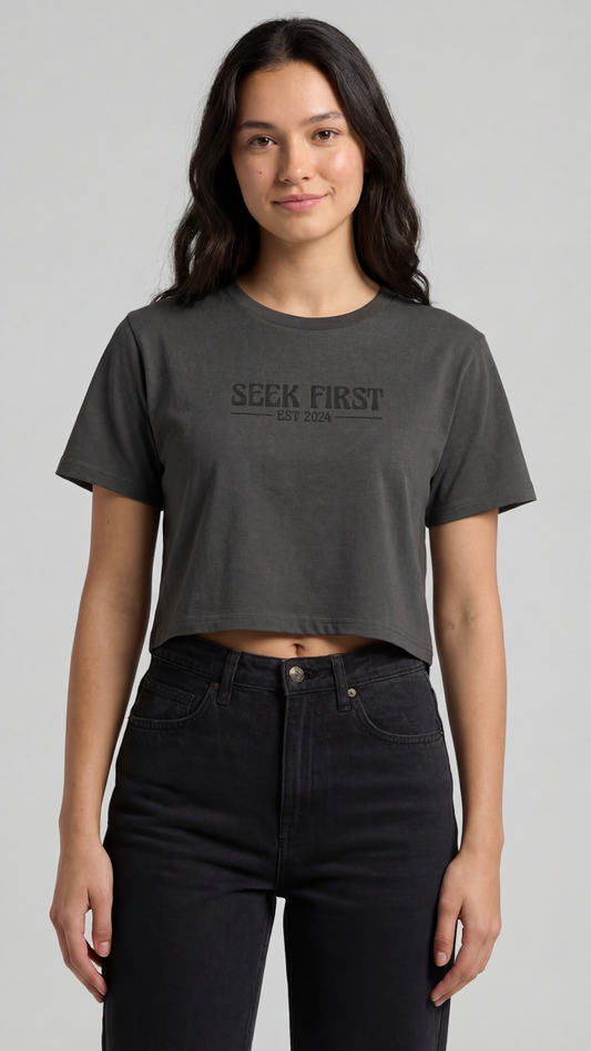 Seek First Short Cropped Tee