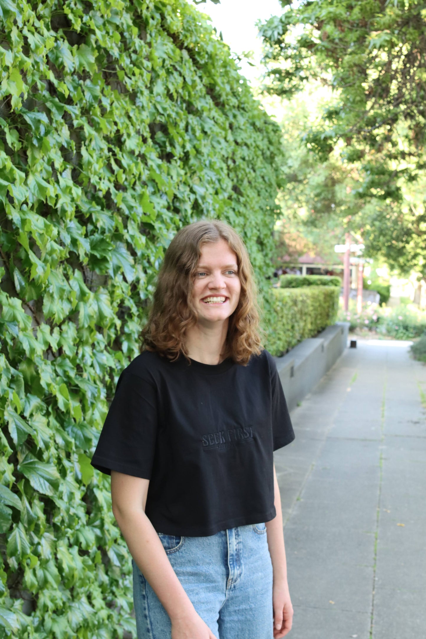 Seek First Short Cropped Tee