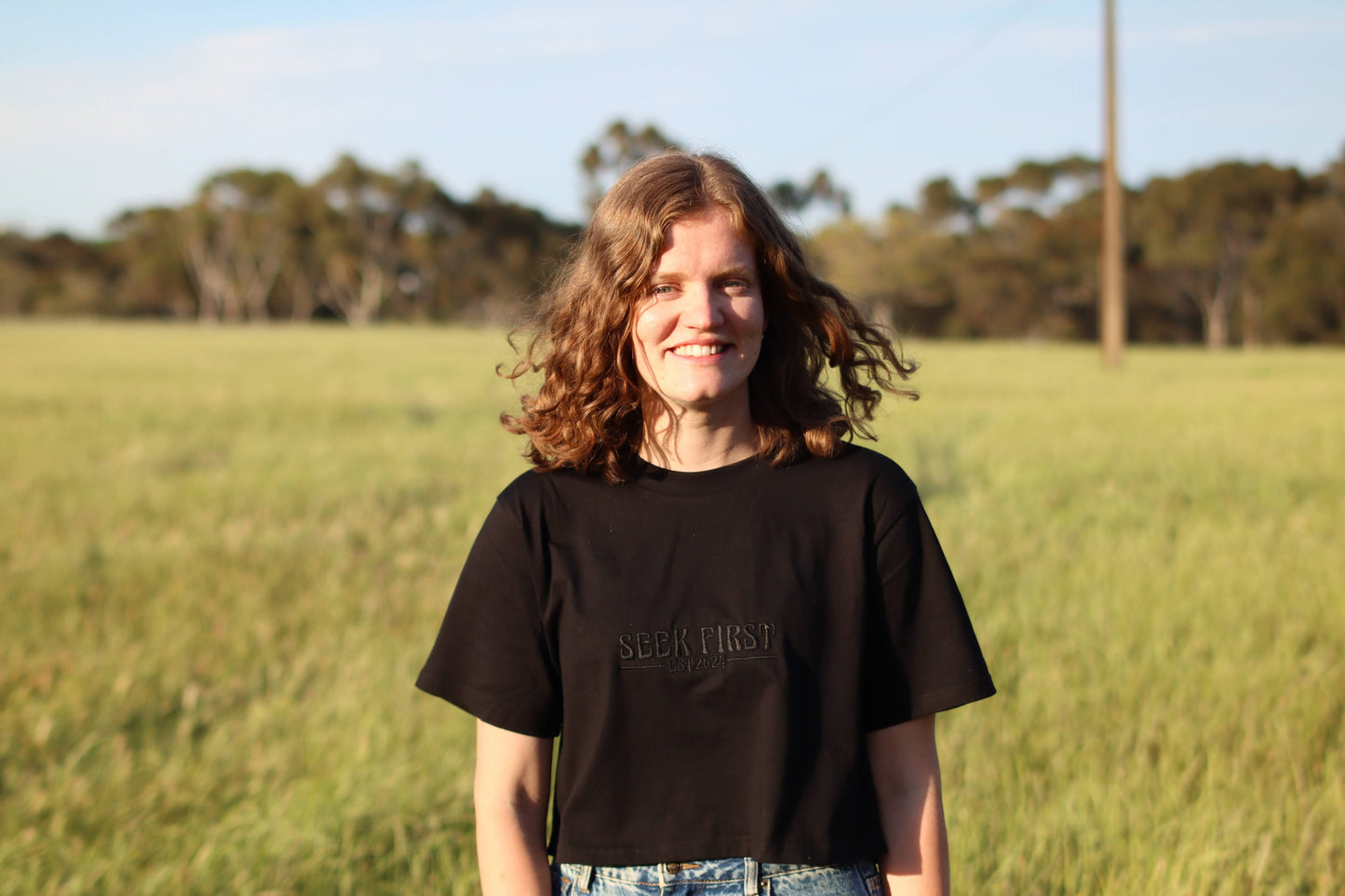 Seek First Short Cropped Tee