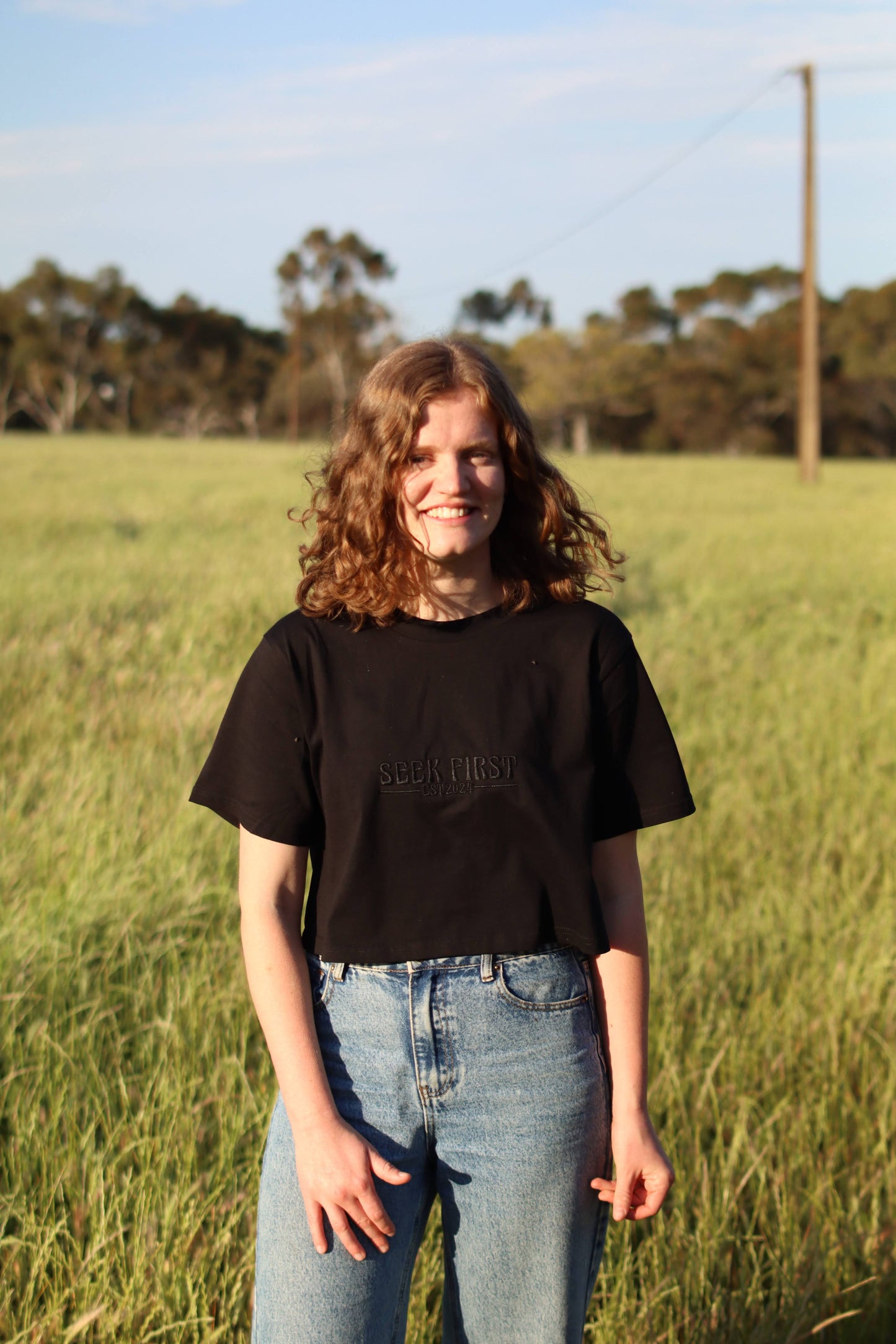 Seek First Short Cropped Tee